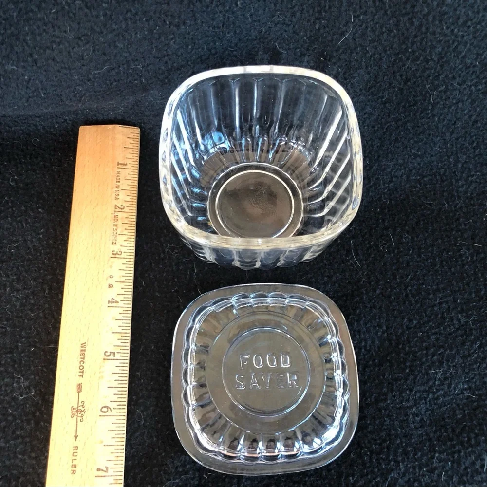 Vintage 1940s Glass Refrigerator Food Saver